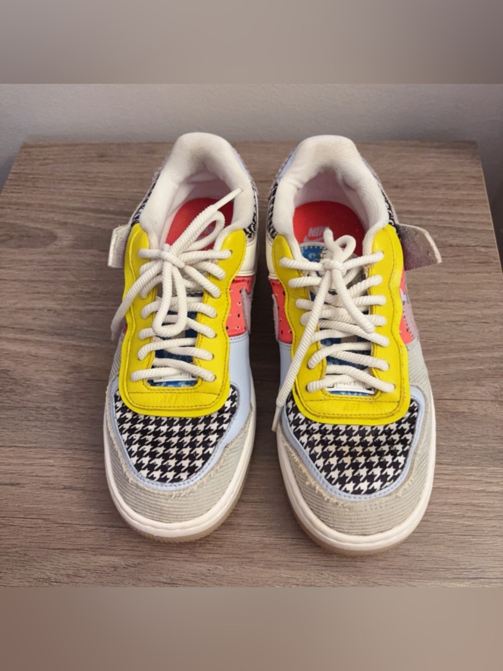 Nike Air Force 1 Shadow 'Patchwork' Women's SIZE US 7 Style DM8076 100 - Picture 2 of 9